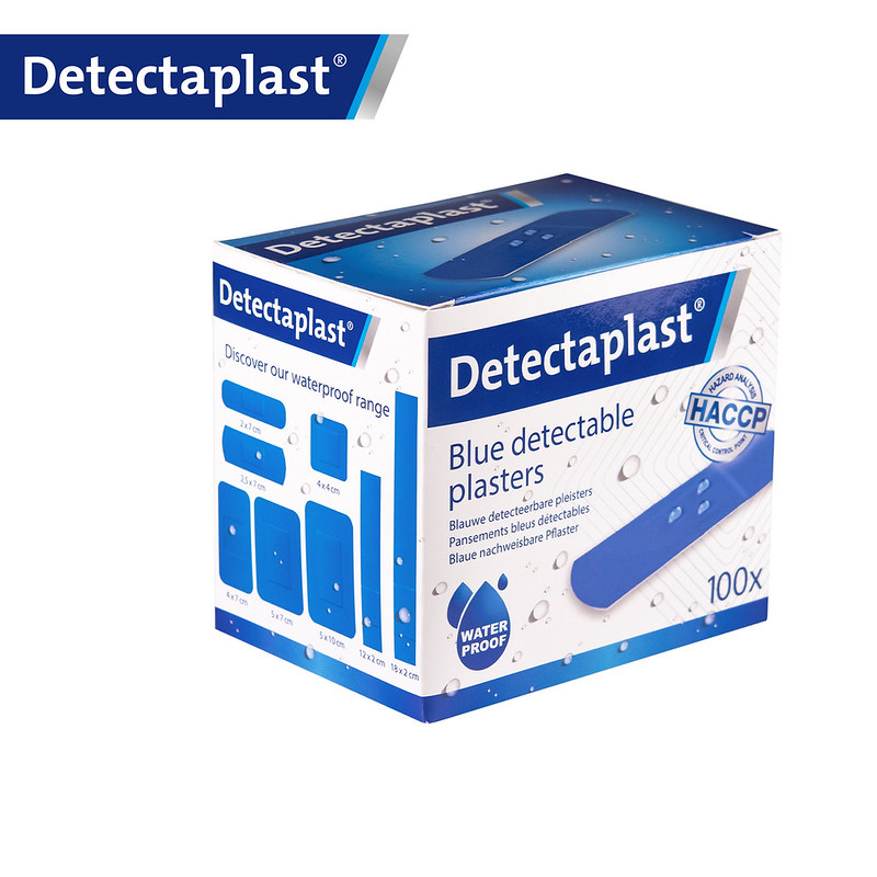 Lot de 100 pansements bleus en plastique PE 25 x 72 mm – Image 2