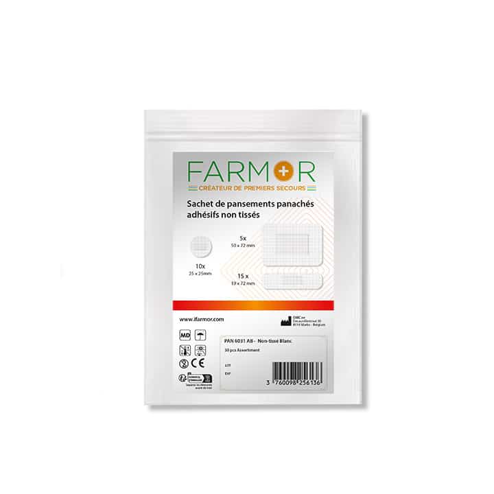 Sachet panaché de 30 pansements adhésifs