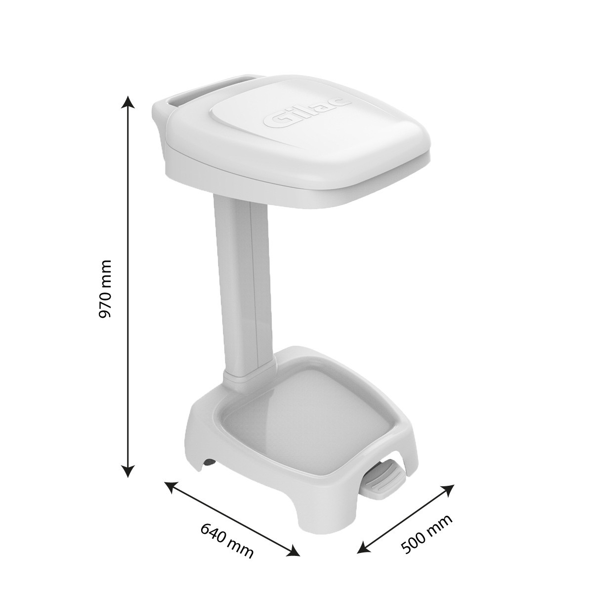 Support sac 120 L avec couvercle – Image 3