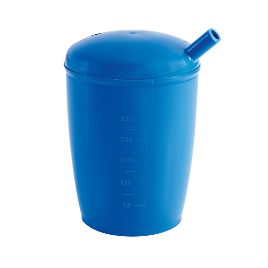 Verre pour malade bleu 0,25 L