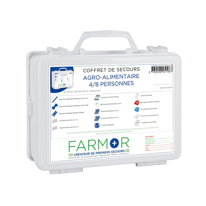 Coffret de secours agro alimentaires 4 - 8 personnes