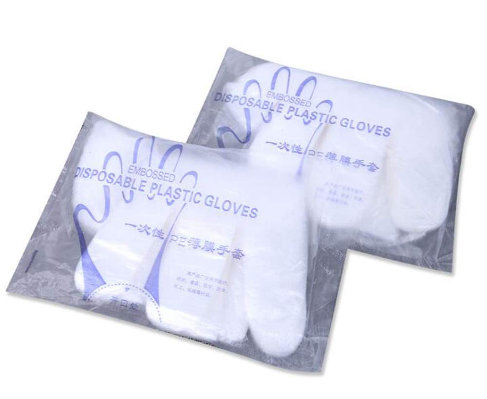 Lot de 10 sachets de 100 gants translucides à usage unique - Taille L – Image 2