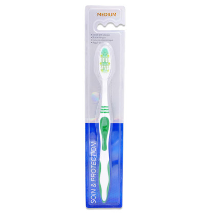 Brosse à dents médium Elina emballage individuel